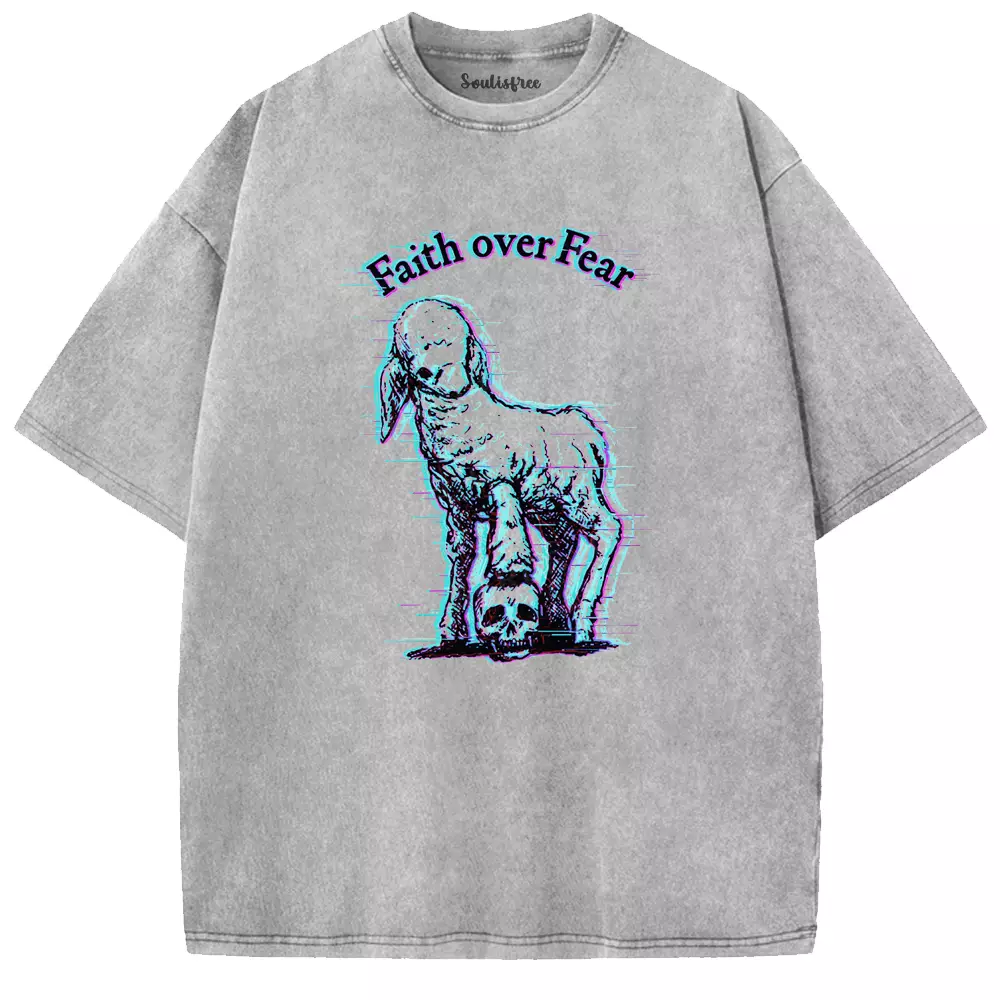 Soulisfree Faith over Fear Washed Tee