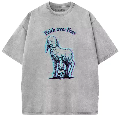 Soulisfree Faith over Fear Washed Tee