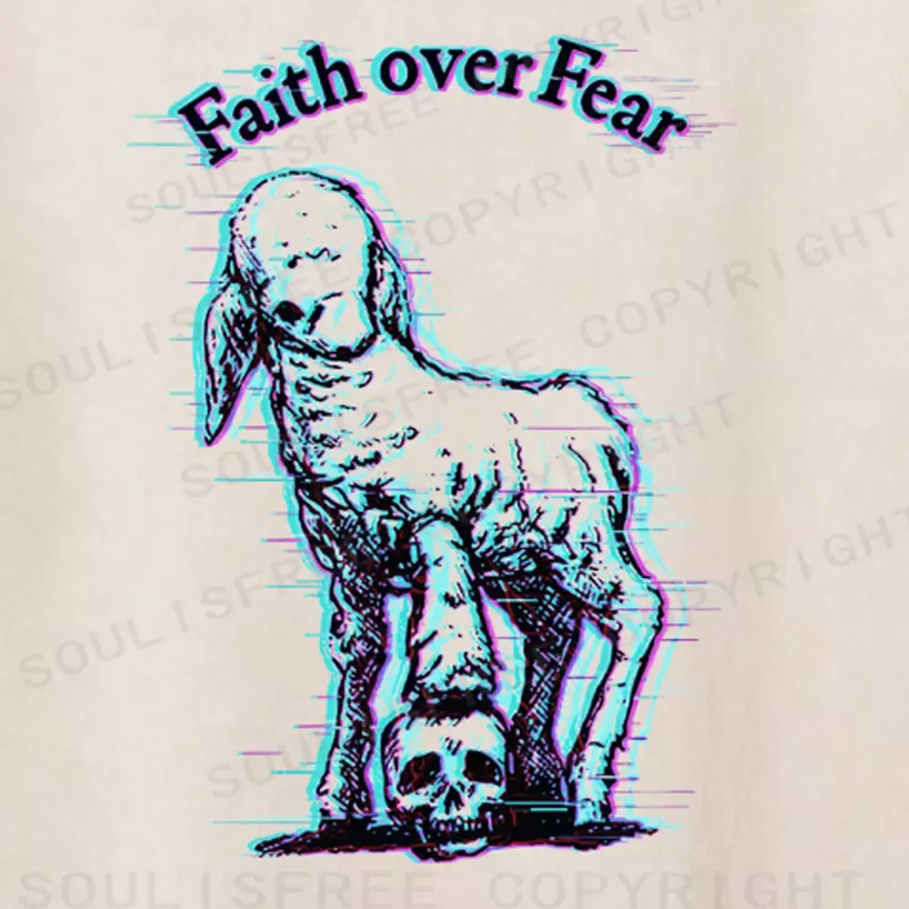 Soulisfree Faith over Fear Washed Tee