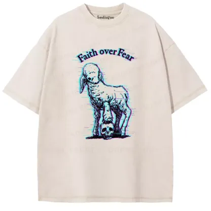 Soulisfree Faith over Fear Washed Tee