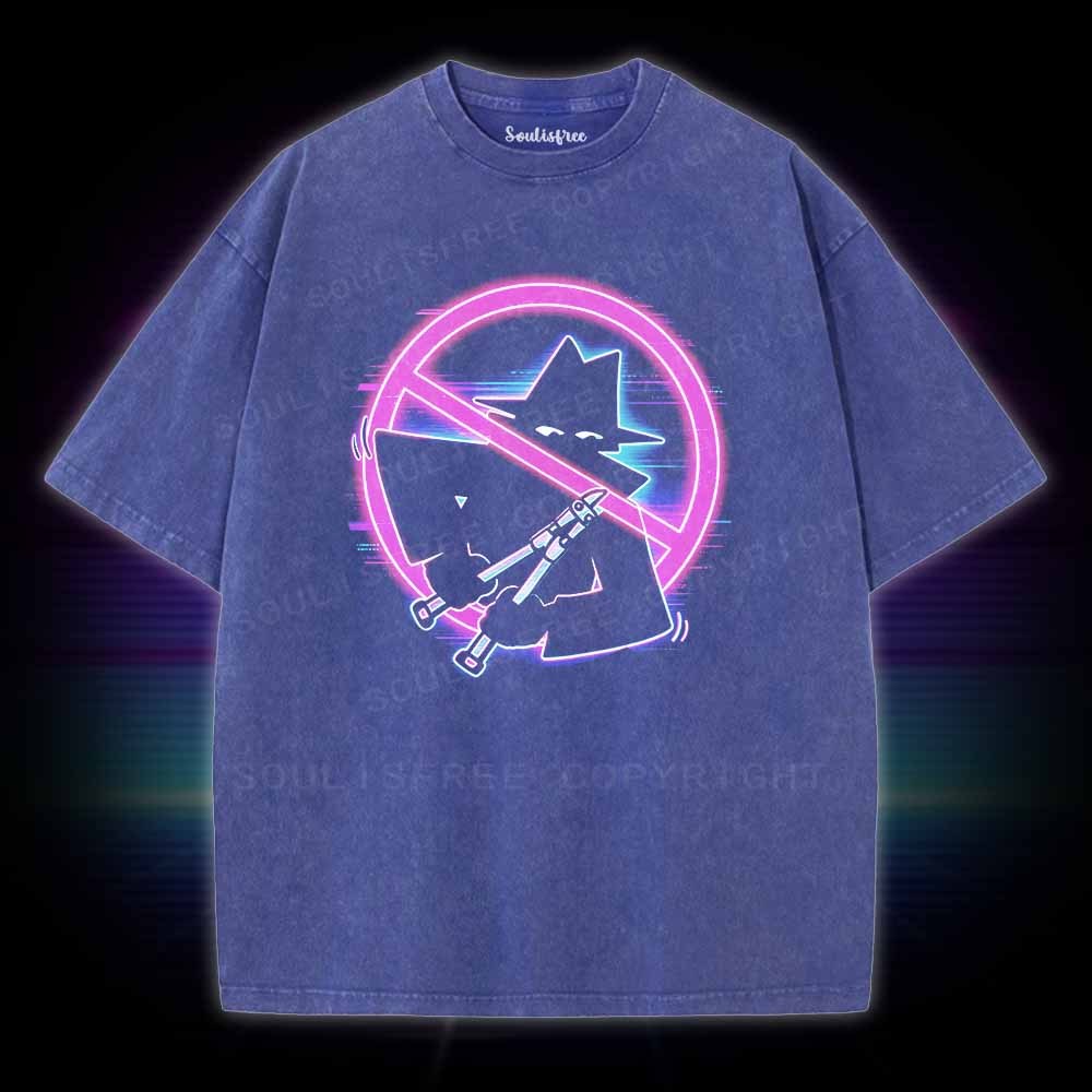 Soulisfree Retro Cyberpunk Spy Washed Tee