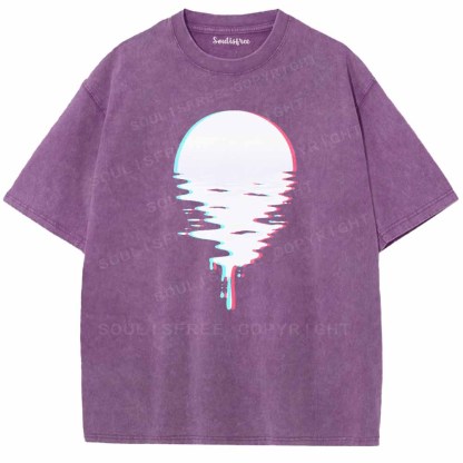 Soulisfree  Liquid Light, Glitch Night Washed Tee