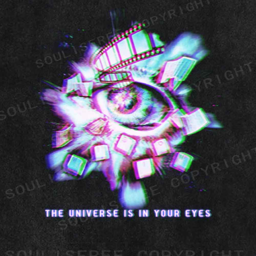 Soulisfree the universe is in your eyes  Washed Tee