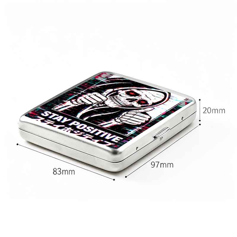 Soulisfree  STAY POSITIVE Metal Pocket Case