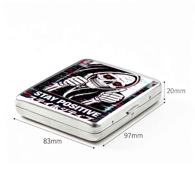 Soulisfree  STAY POSITIVE Metal Pocket Case