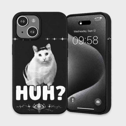 Soulisfree Huh Cat Meme Matte Phone Case