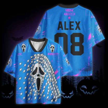 Soulisfree Cursor Scream Glitch Mesh Jersey