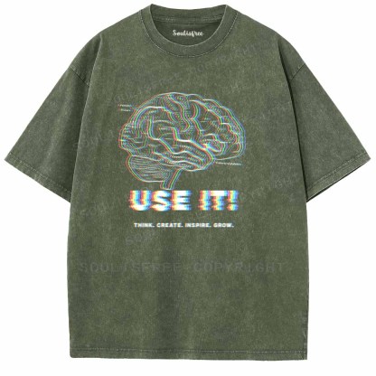 Soulisfree  USE IT ! Washed Tee