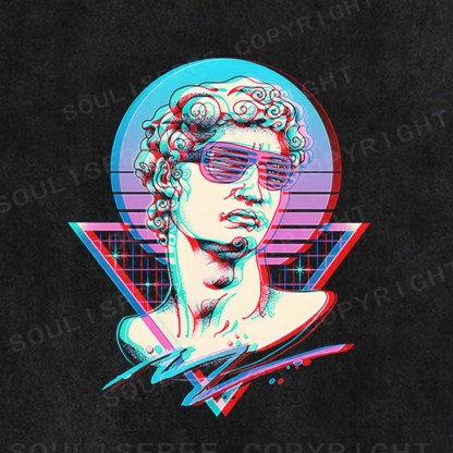 Soulisfree Neon Greek Bust Washed Tee
