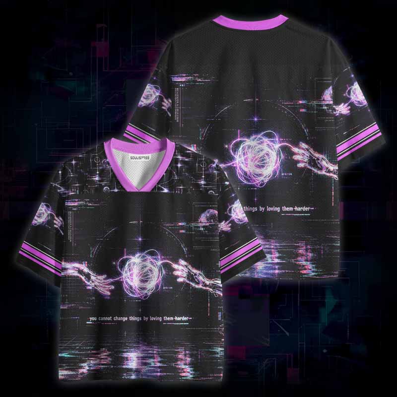 Soulisfree Love Cannot Fix Everything Mesh Jersey