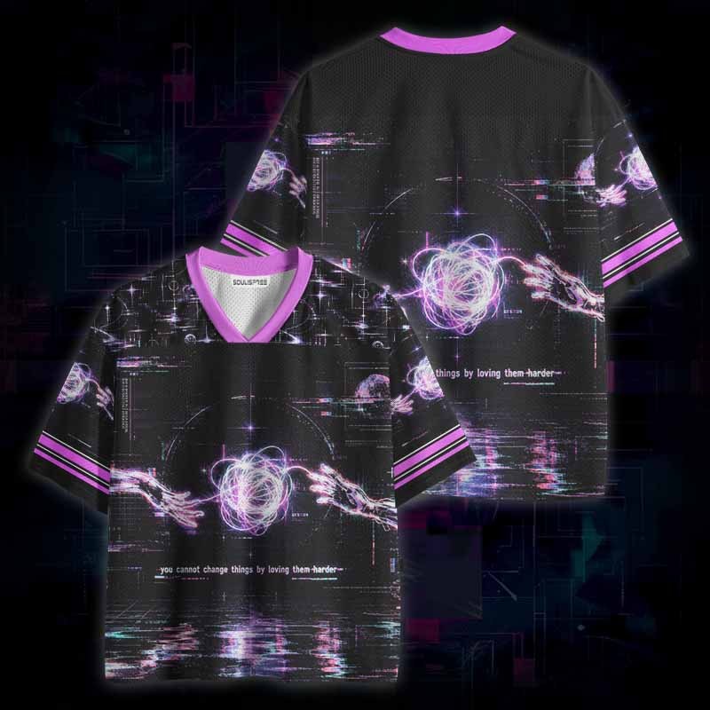 Soulisfree Love Cannot Fix Everything Mesh Jersey