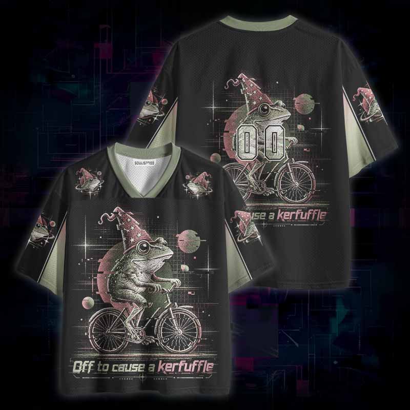 Soulisfree Off to Cause a Kerfuffle Frog Mesh Jersey