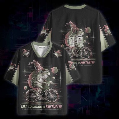 Soulisfree Off to Cause a Kerfuffle Frog Mesh Jersey