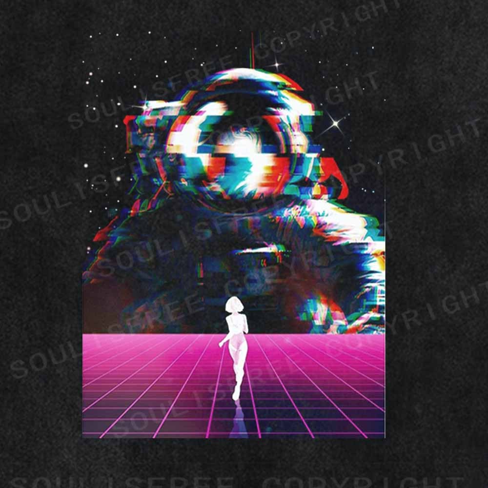 Soulisfree Synthwave Space Dream Washed Tee