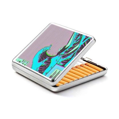 Soulisfree Neon Kanagawa Wave Metal Pocket Case