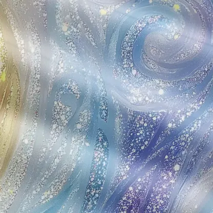 Soulisfree Glittery Rainbow Ombre Swirl Maxi Dress – Bow Strap