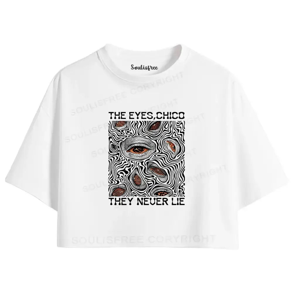 Designed Eyes don't lie Crop Top