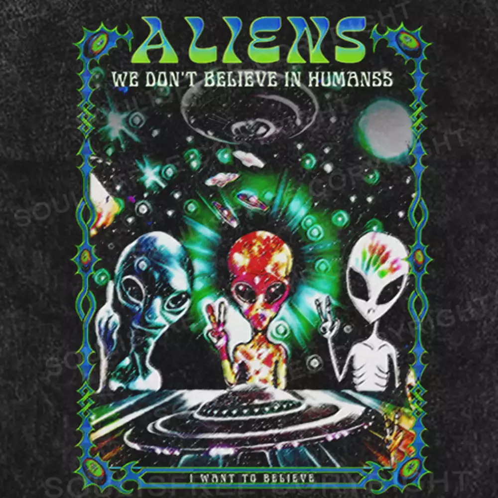 Intergalactic Drifter Washed Alien T-shirt