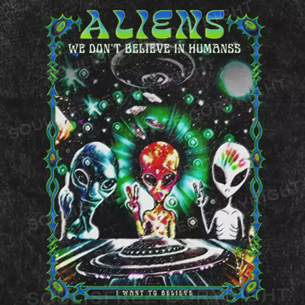 Intergalactic Drifter Washed Alien T-shirt