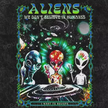 Intergalactic Drifter Washed Alien T-shirt