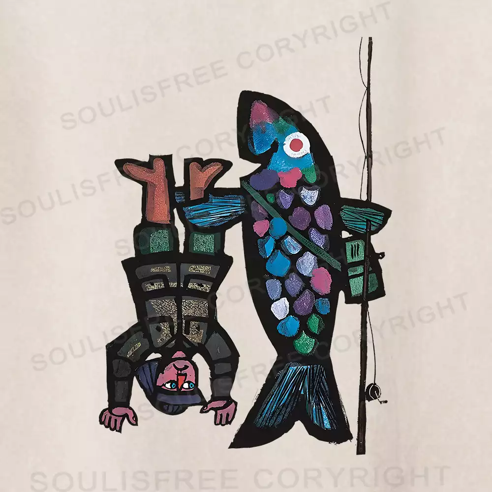 Fishing For Man's Fish Washed Shorts