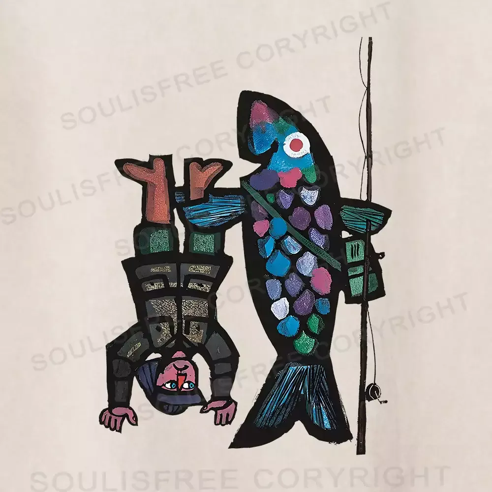 Fishing For Man's Fish Washed Shorts