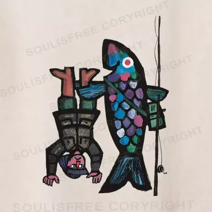 Fishing For Man's Fish Washed Shorts