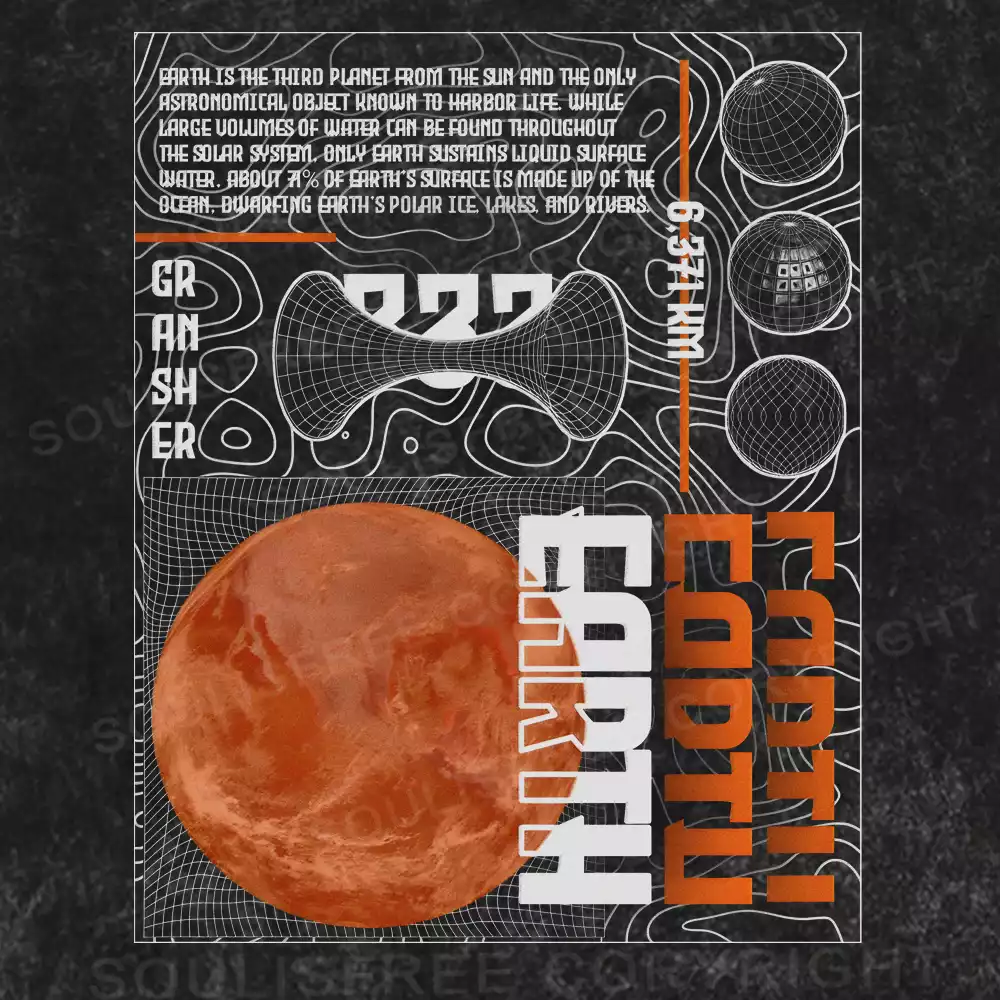 Earth Washed Space T-shirt