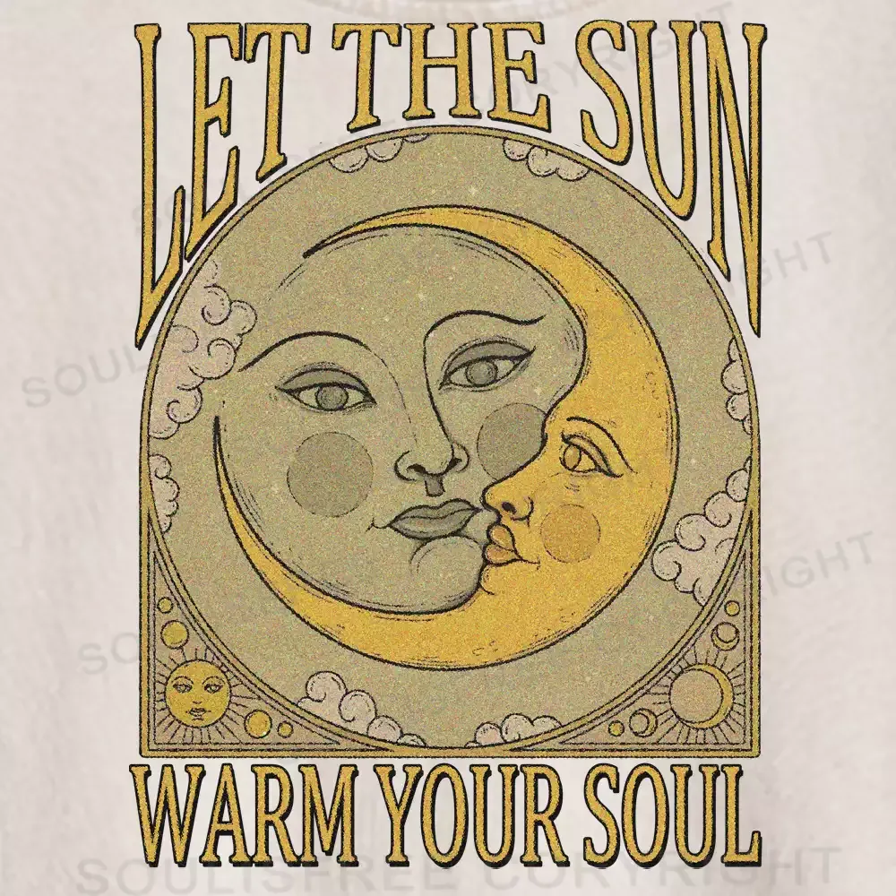 LET THE SUN, WARM YOUR SOUL Washed Crop T-shirt