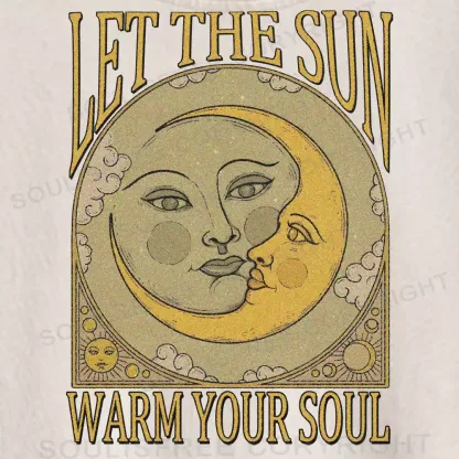 LET THE SUN, WARM YOUR SOUL Washed Crop T-shirt