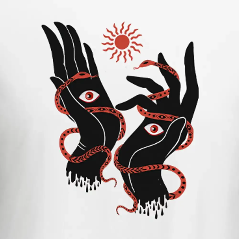 The Eyes Will Not Deceive You Washed Cropped Sweatshirt Block Raglan Long Sleeve Crop Top