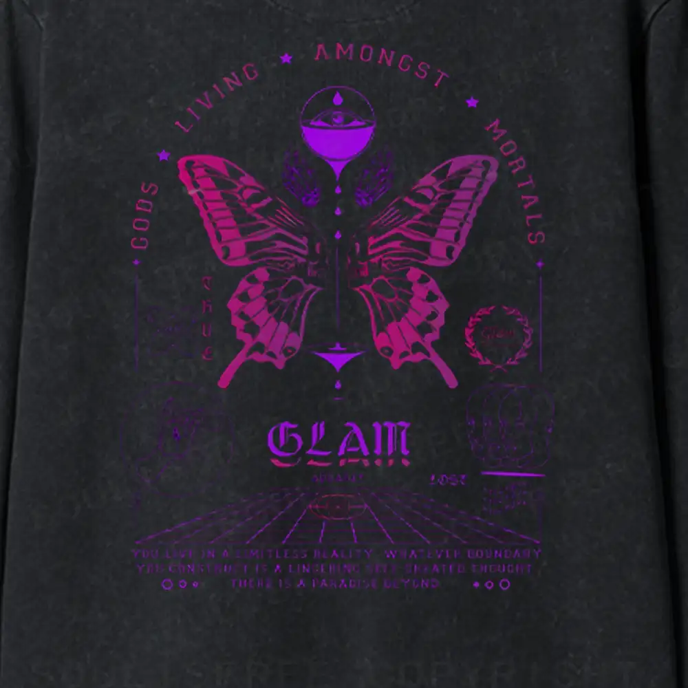 Gods Living Among Us Washed Matching Sweatshirt and Jogger Set