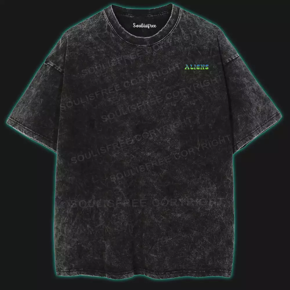 Intergalactic Drifter Washed Alien T-shirt