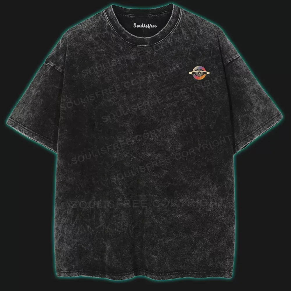 In a world of illusion Washed Space T-shirt
