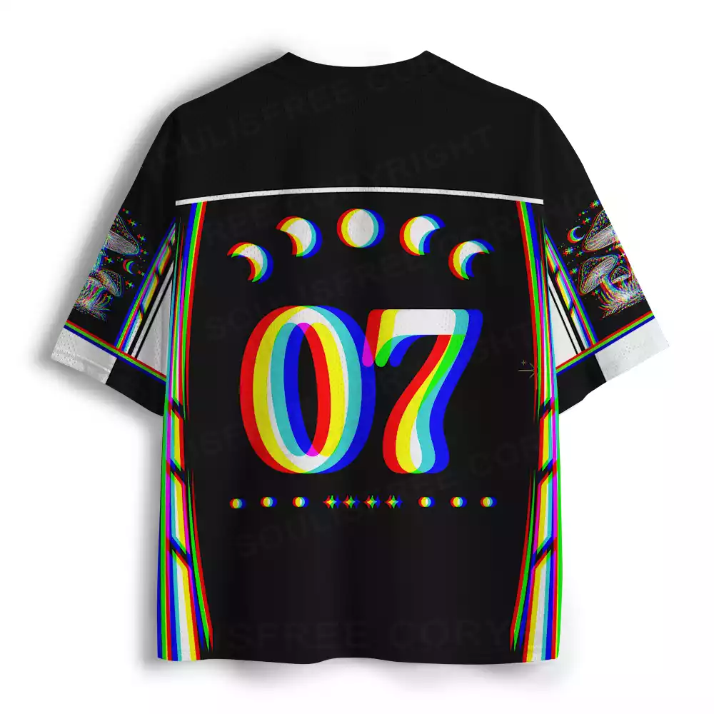 Chromatic Lunar Mushroom Mesh Jersey