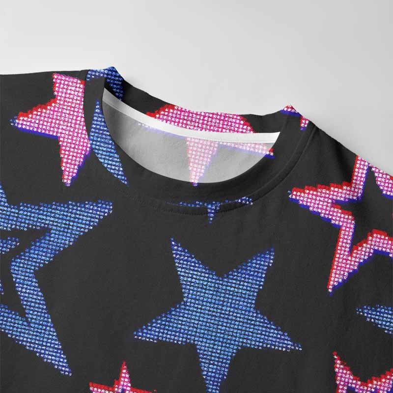 Soulisfree Glow-In-The-Dark Stars Long Sleeve Cotton Tee