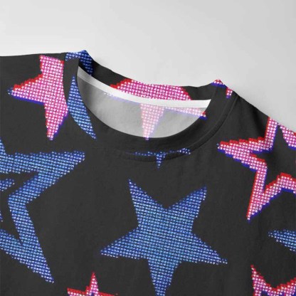 Soulisfree Glow-In-The-Dark Stars Long Sleeve Cotton Tee