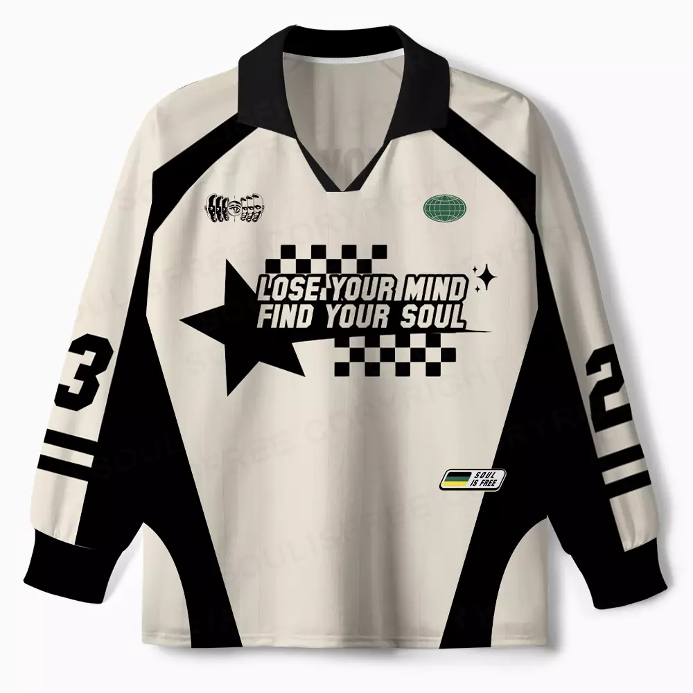 Lose Mind Long Sleeve Polo Jersey