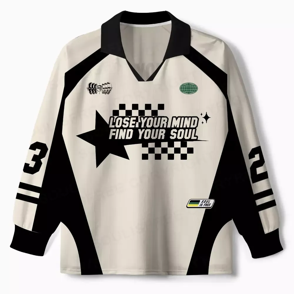 Lose Mind Long Sleeve Polo Jersey