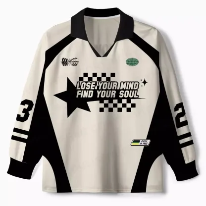 Lose Mind Long Sleeve Polo Jersey