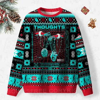 A Clash Of Ideas Ugly Christmas Knit Sweatshirt