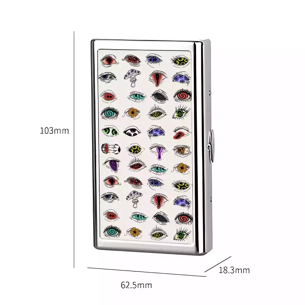 Soulisfree The Psychedelic Eyes Metal Pocket Case