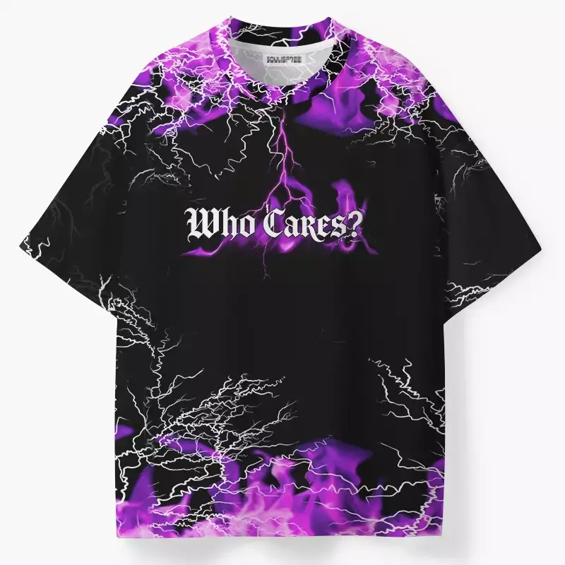 Soulisfree Who Cares? ECO‑PERF Graphic Tee