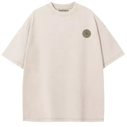 LIFE IS CHANGE, CHANGE LIFE Washed T-shirt