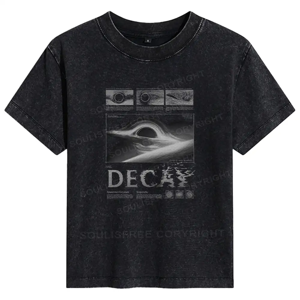 Decay of the Cosmos Basic Washed T-shirt
