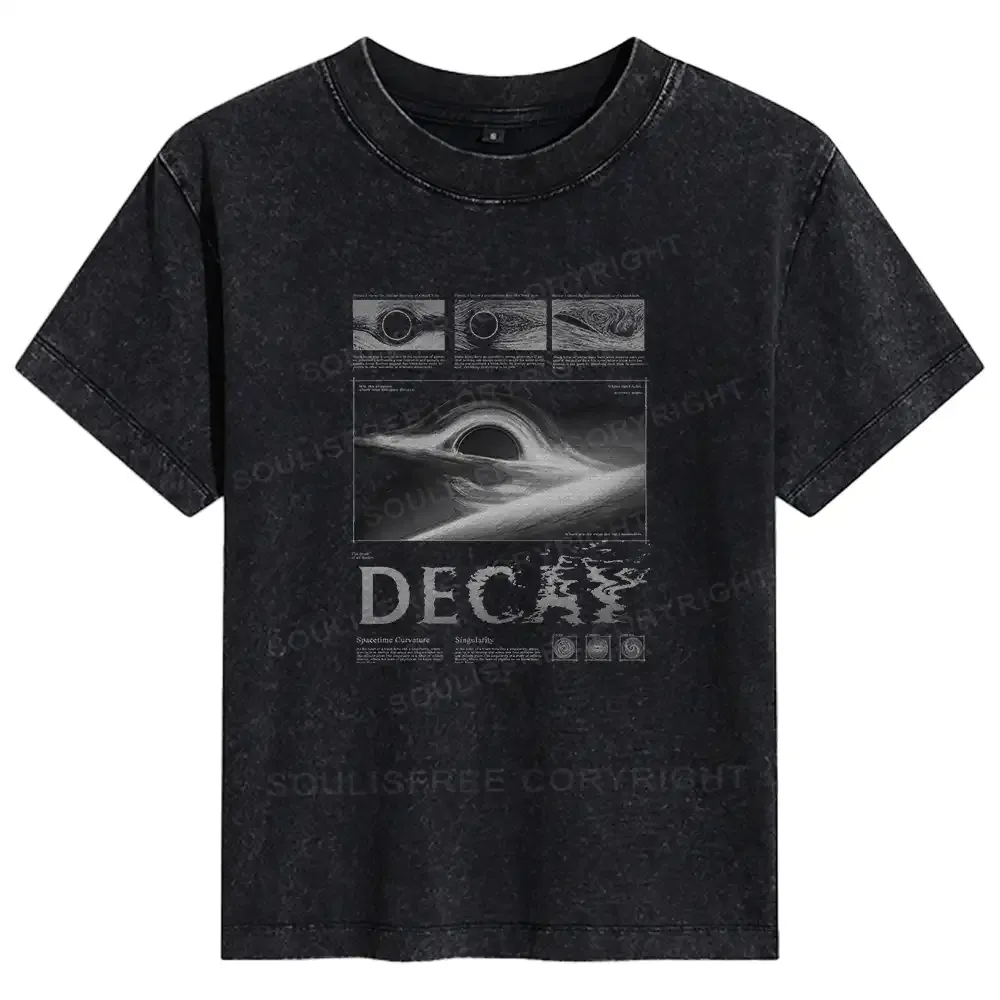 Designed Decay of the Cosmos Basic Washed T-shirt
