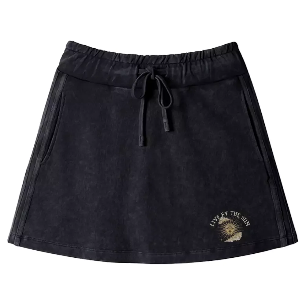 Designed Living By The Sun Washed A-line Mini Skirt