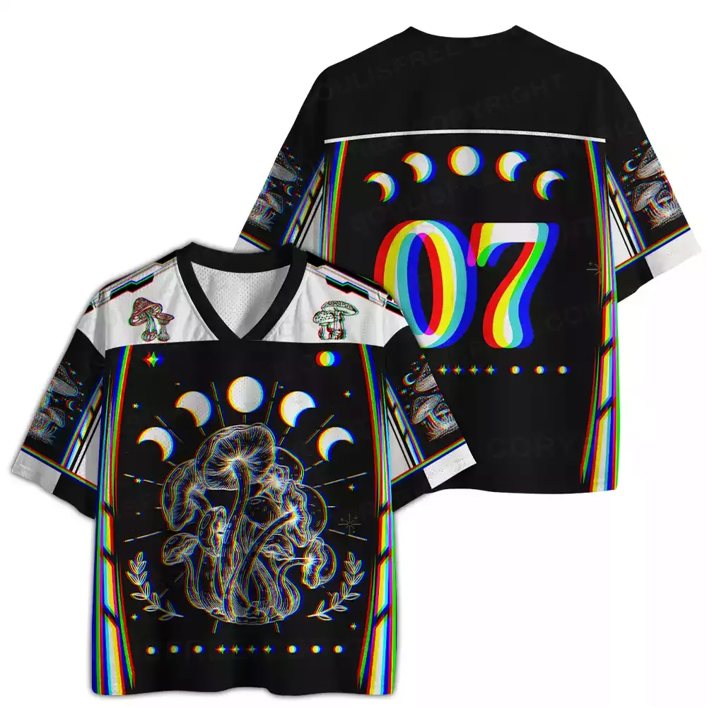 Chromatic Lunar Mushroom Mesh Jersey
