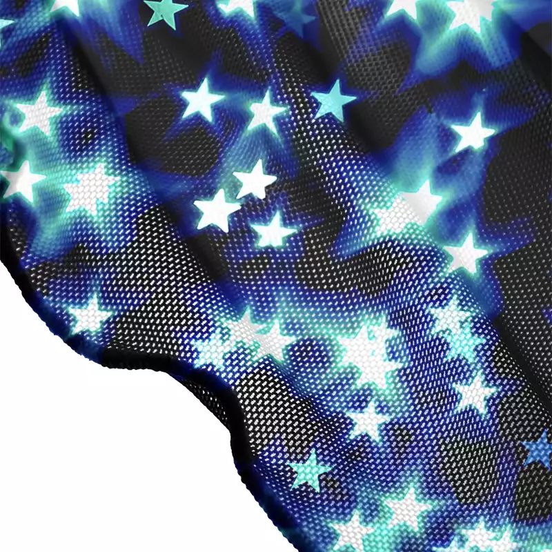 Soulisfree Neon Night Sky Sheer Mesh Cover Up