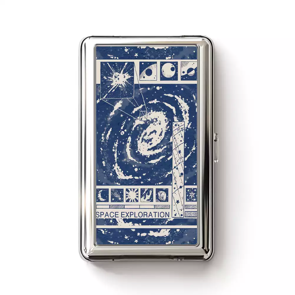 Space Exploration Cigarette Case